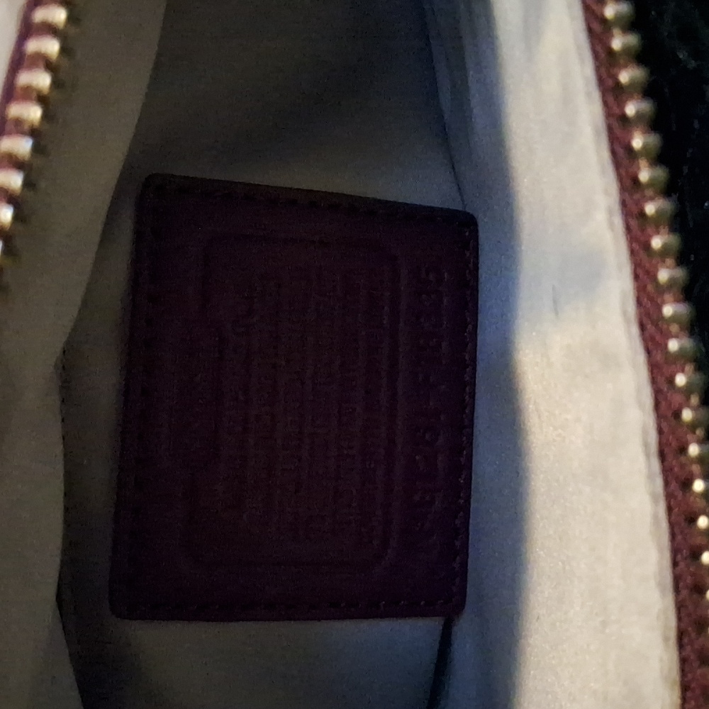Coach LAURA Tan and Burgundy LARGE TOTE - Picture 6 of 6